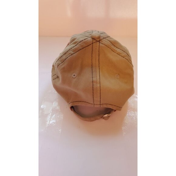 Team Realtree Khaki Beige Adjustable Baseball Cap With Red & Black Design - Picture 6 of 7